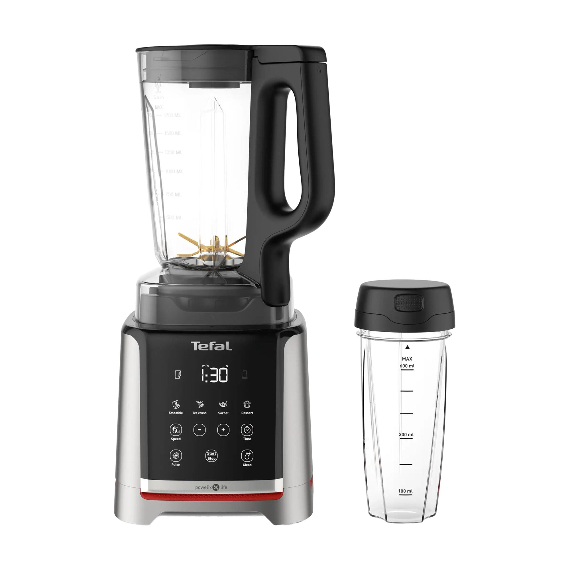 Блендер стаціонарний Tefal InfinyMix+ сріблясто-чорний (BL91HD31)